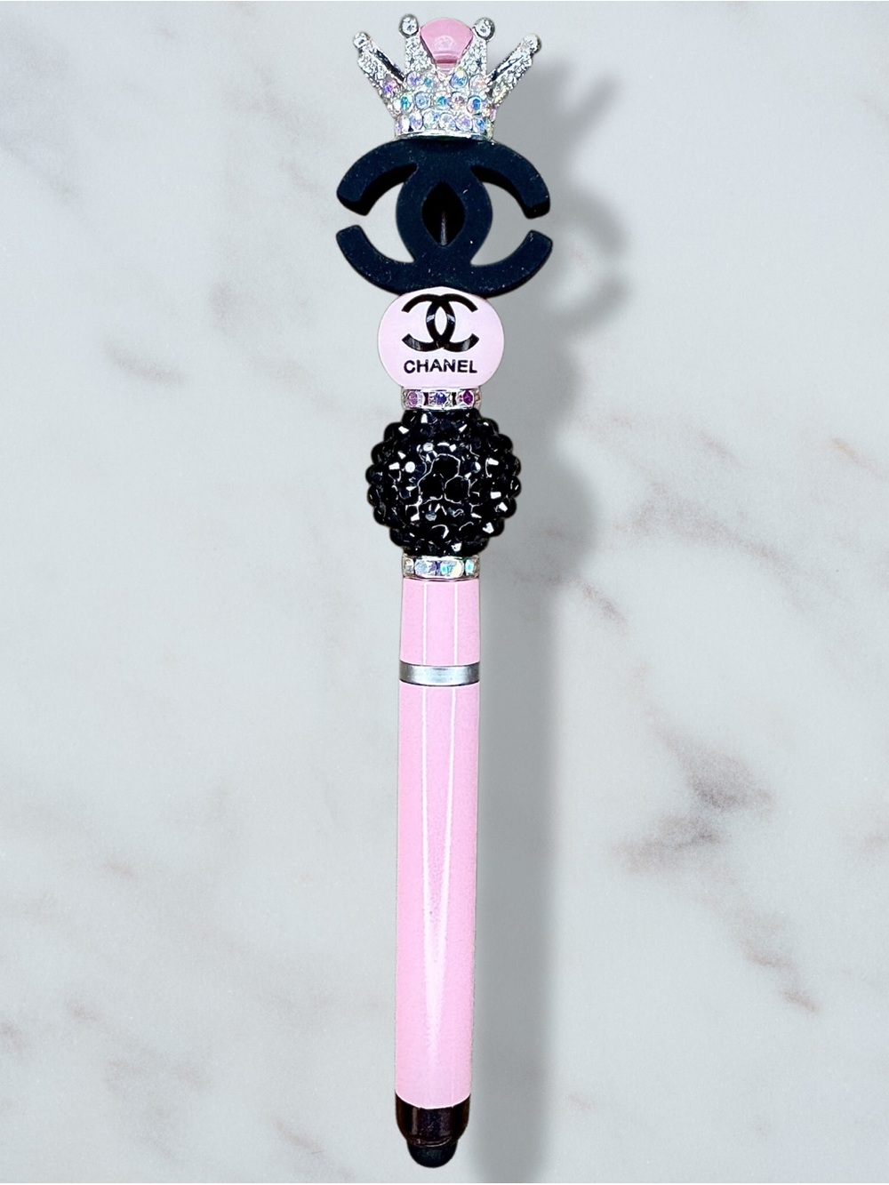 Fashion CC Pink & Black Stylus & Pen